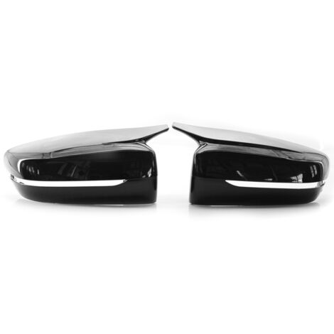 Cubiertas de espejos retrovisores laterales estilo M en negro brillante para BMW Serie 5 G30 G20 (2017-2020).