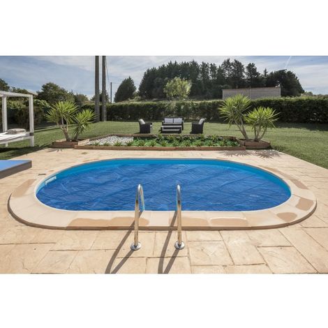 Cubierta de seguridad para piscina redonda ovalada, lonas de piscina de  invierno para piscinas enterradas/spa, malla elástica de protección de  piscina