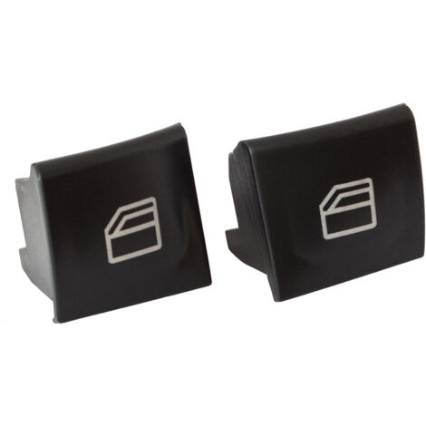 Cubiertas para botones de interruptores de ventana Mercedes W169 Clase A 04-12 en el panel izquierdo (juego de 2 piezas)
