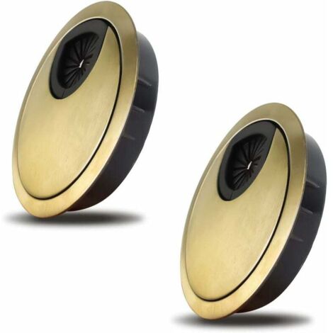 cubiertas para pasacables Noble de 60 mm para oficinas (bronce)