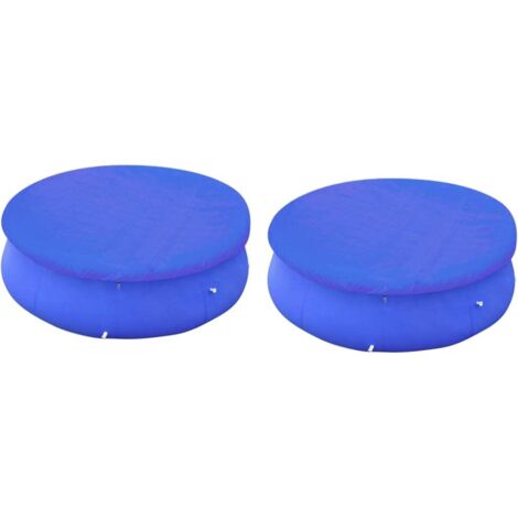 Cubiertas para piscina 2 uds piscina elevada redonda 300 cm