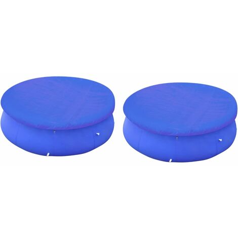 Cubiertas para piscina 2 uds piscina elevada redonda 450-457 cm