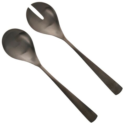 CUBIERTOS SERVIR NEGRO SET-2