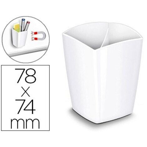 Cubilete portalapices cep magnetico blanco 78x74x95 mm