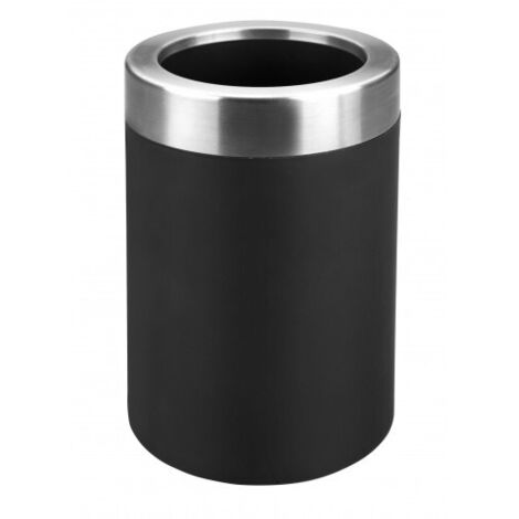Cubitera de champán Lacor acero inoxidable negro 30x12.5x20 cm
