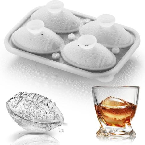 Cubitos de hielo de silicona con formas divertidas de baloncesto, regalos originales de baloncesto, moldes redondos de 5,6 cm (2,2 pulgadas) para manualidades, ideales para el día del partido, whisky,