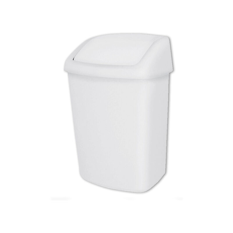 

Cubo 10 L con tapa basculante blanco