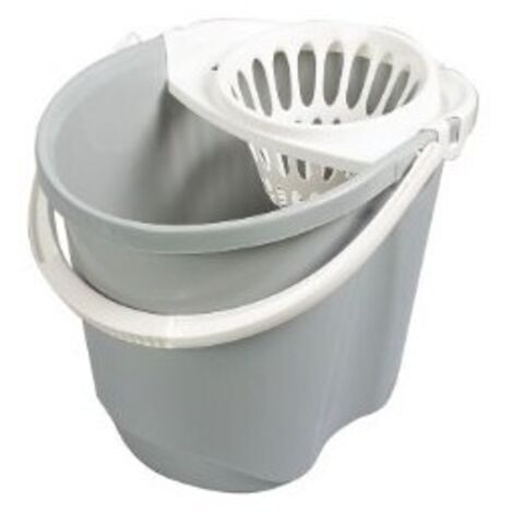 Cubo 15L.C/Escurridor Gris Claro Habitex