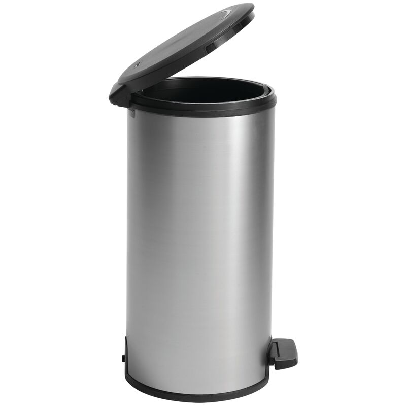 

Papelera Decobin de plata 30L pedal - Argenté - Curver
