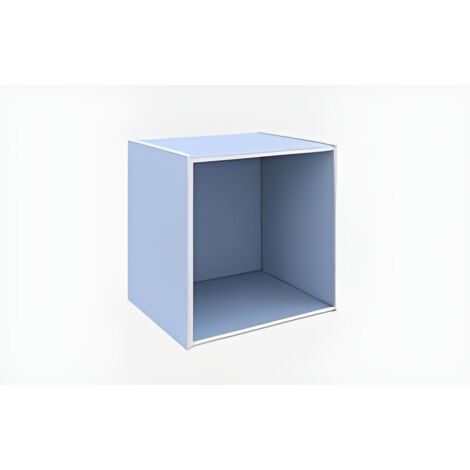 CUBO 35X29X35 CM AZZURRO