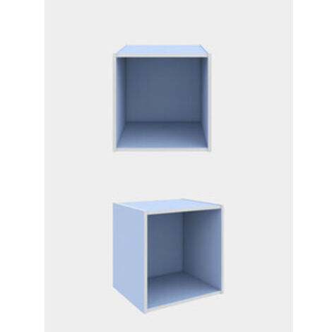 CUBO 35X35X29 CM AZZURRO- 1,0 pz
