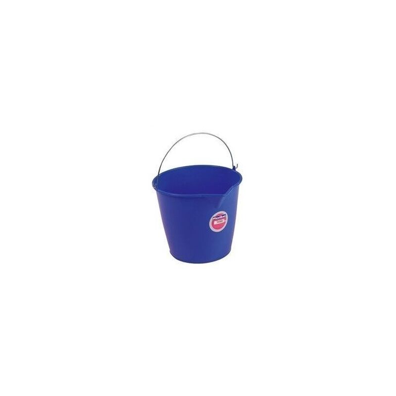 

Cubo Agua 13 Lt 33X26Cm Sin Escurridor Tes Plastico Azul Redondo Asa Metal 6313