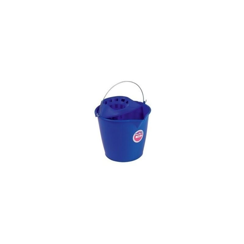 

Cubo Agua 13 Lt Con Escurridor Plastico Redondo Asa Metal 9213L - TES