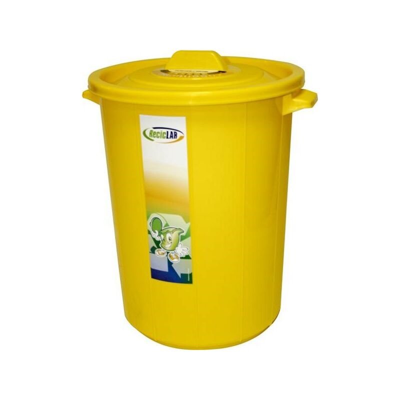 

Cubo Basura 45L amarillo - Mader