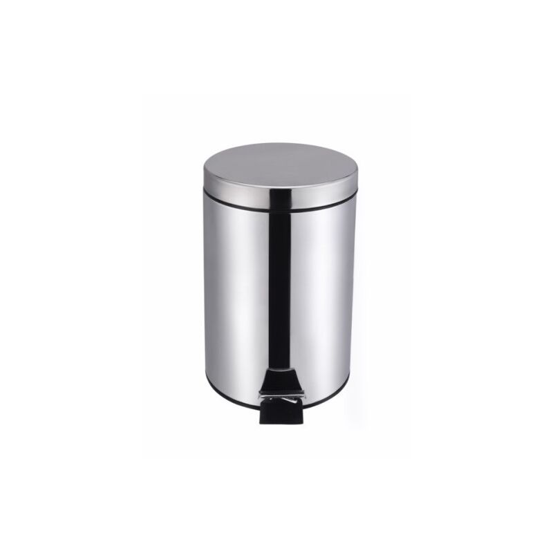 

Cubo Basura Con Pedal 12Lt 21X32Cm Cub.Extr. Inox Vivahogar