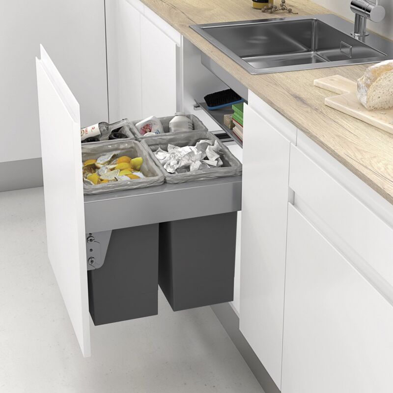 

38787314 Cubo Basura Ecologico Antracita M60 - Antracita