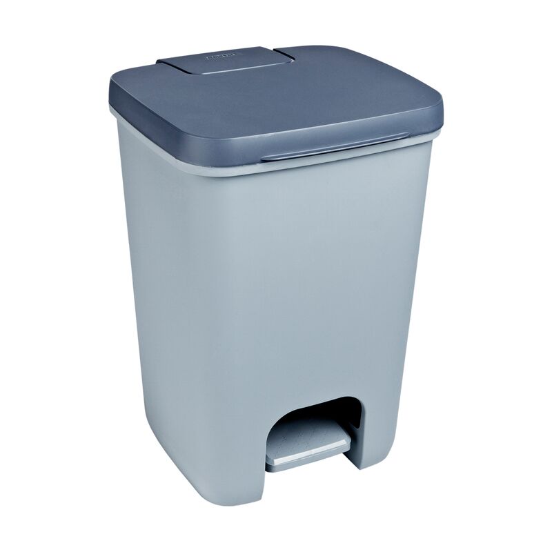 

Curver 229241 Cubo De Basura Essentials, Cuerpo Gris / Tapa Antracita, 35.4x31.1x53 cm - gris clair / anthracite