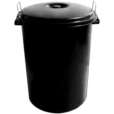 main image of "Cubo basura plastico comunidad con tapa 100 litros"
