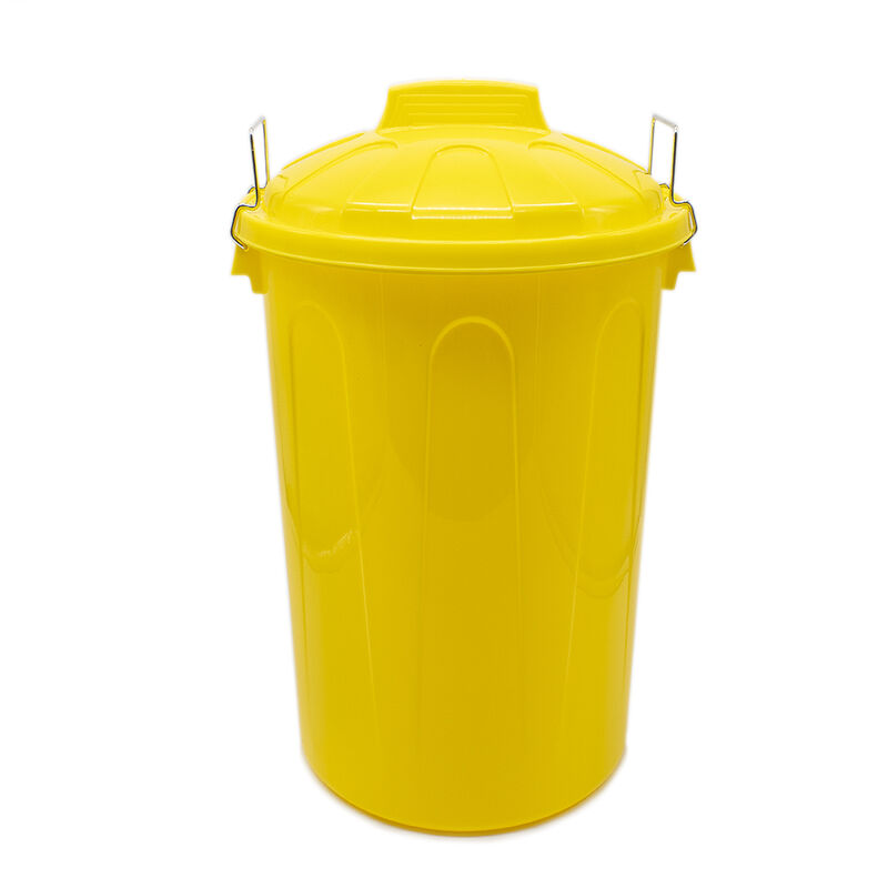 

Oemp - Cubo basura plastico comunidad con tapa 100 Litros Amarillo