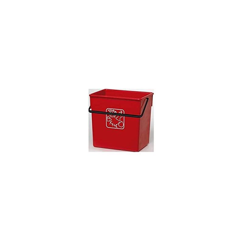 

Plasticos Helguefer - Cubo basura Reciclar rojo 28x20,5x27 cm.C/Asa 12l.