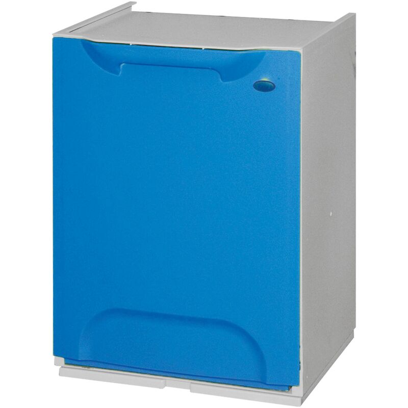 

Papelera reciclaje en polipropileno color azul, con depósito 20 L en el interior