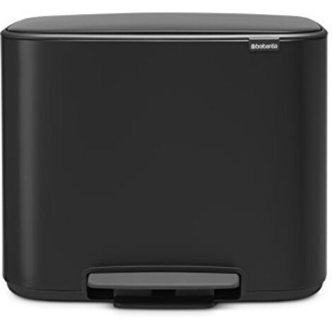 CUBO BO PEDAL BIN NEGRO MATE