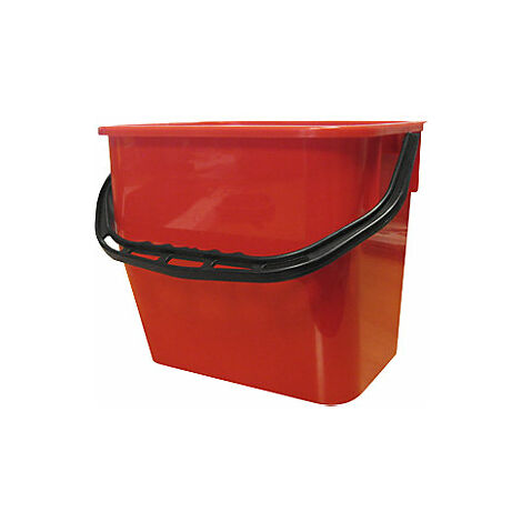 Cubo  capacidad 12 l  UE 2 unid  rojo