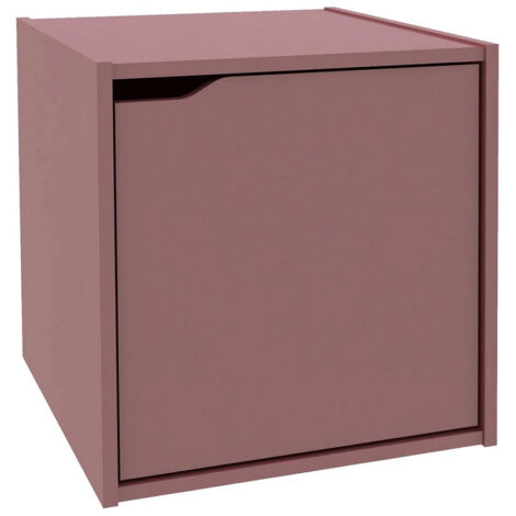 Cubo Composite con Anta 35x35x35 cm in Compensato  Mattone