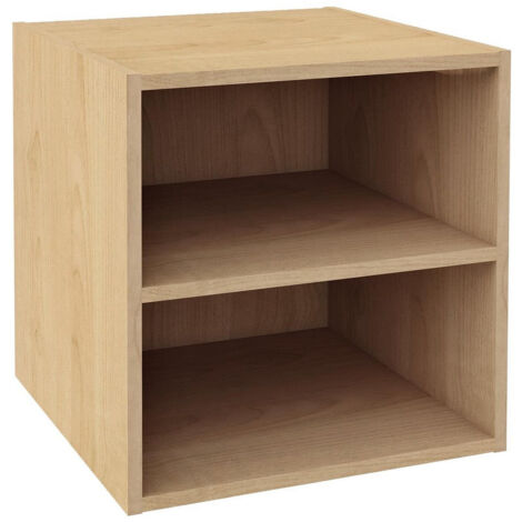 Cubo Composite con Mensola 35x35x35 cm in Compensato Naturale