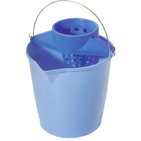 CUBO CON ESCURRIDOR 13 L AZUL