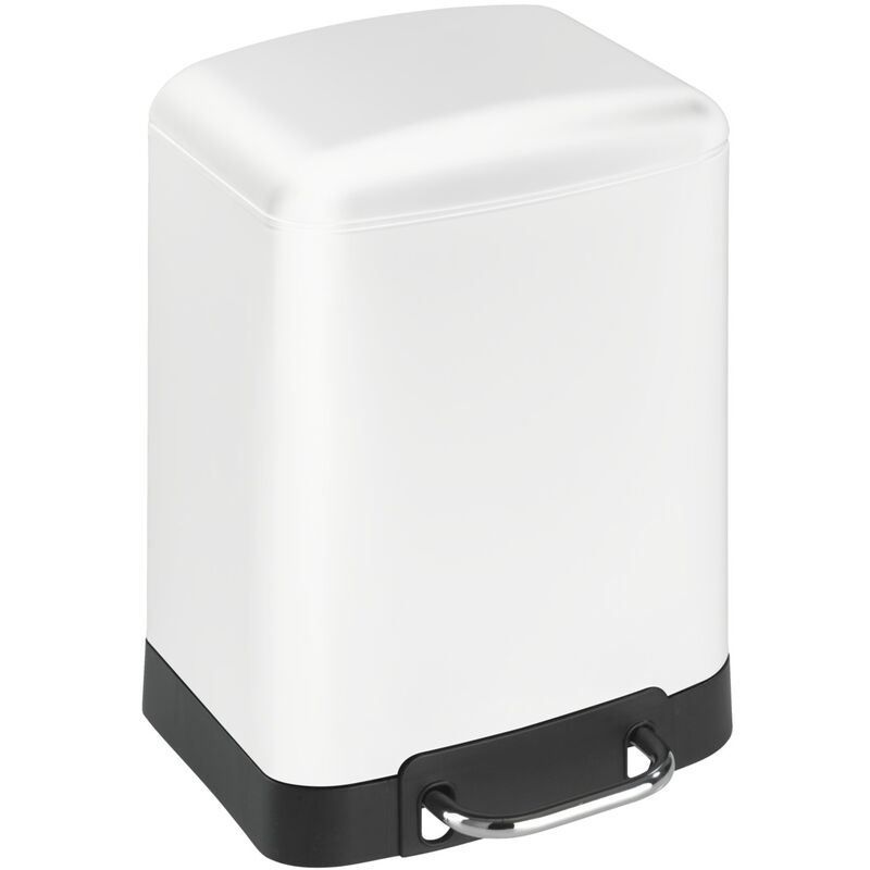 

Cubo de basura con pedal papelera cosméticas Easy Close Studio blanco 6 L - Wenko