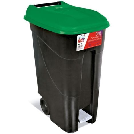 INDUSTRIAS TAYG CUBO CON PEDAL ECO 80L. VERDE