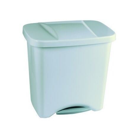 Cubo Con Pedal Ecologico Con Divisiones 50 L-Gris Metalizado