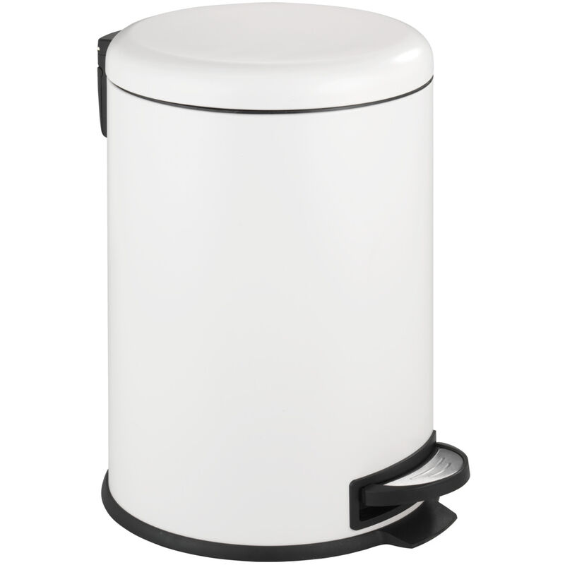 

Cubo de basura con pedal papelera cocina Leman Easy Close blanco 20 L - Wenko