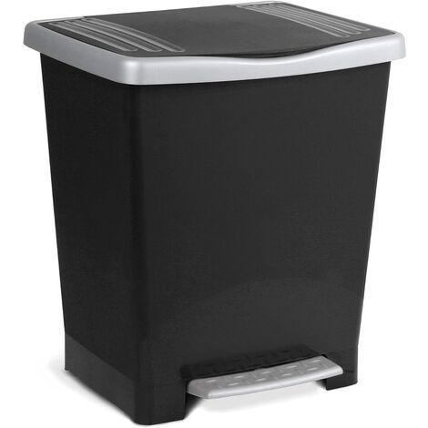 CUBO CON PEDAL MILENIUM 23L NEGRO