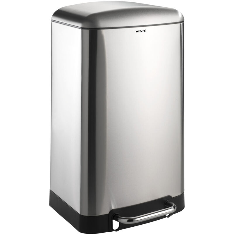 

Cubo de basura con pedal papelera cosméticas cocina Studio acero inox 3 L - Wenko