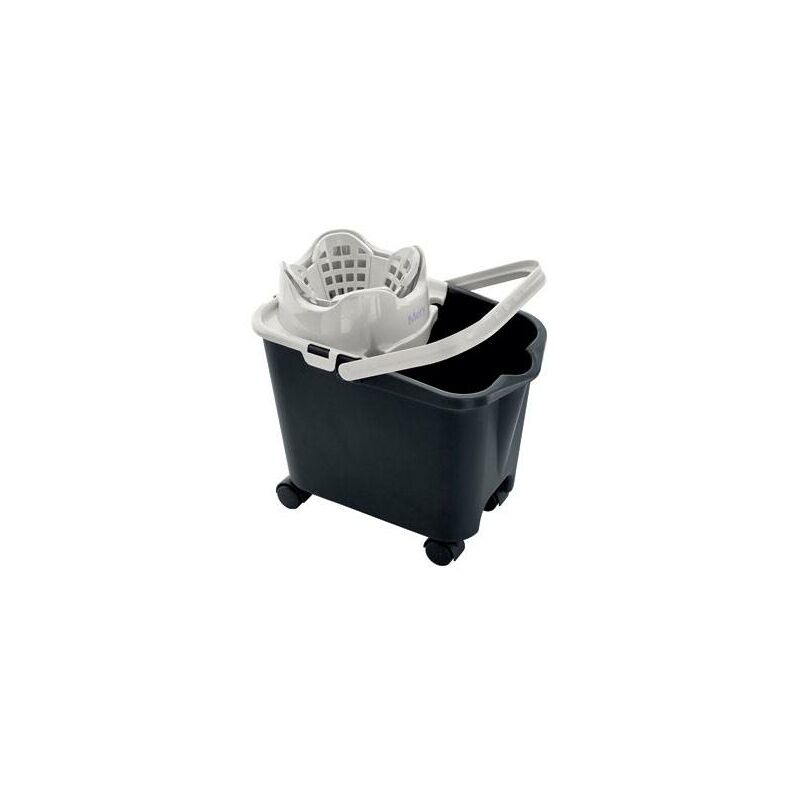 

Cubo de fregar automático con ruedas 14L-Antracita