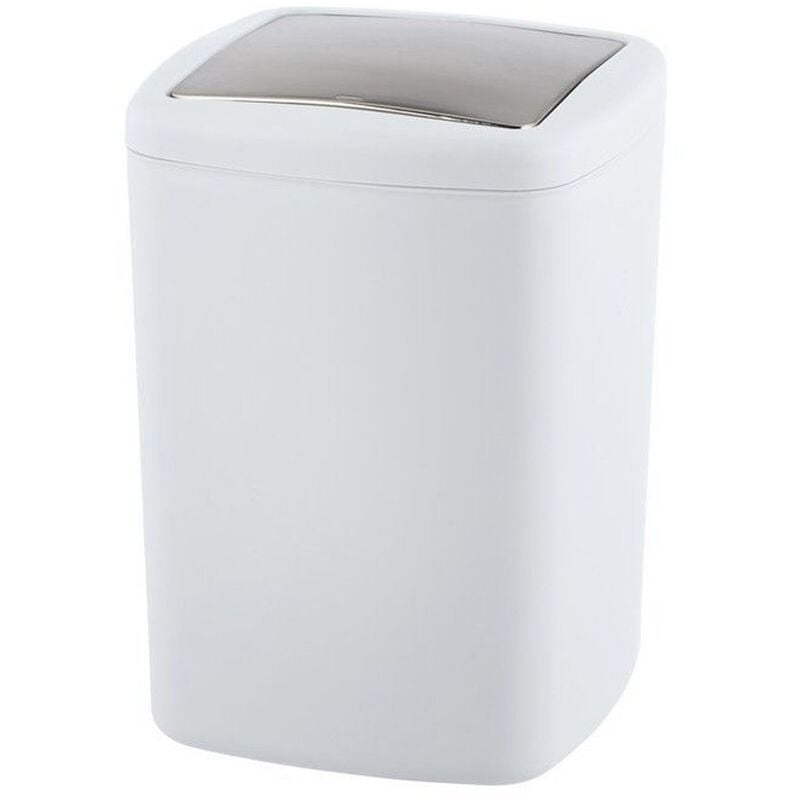 

Cubo con tapa abatible Barcelona L, blanco