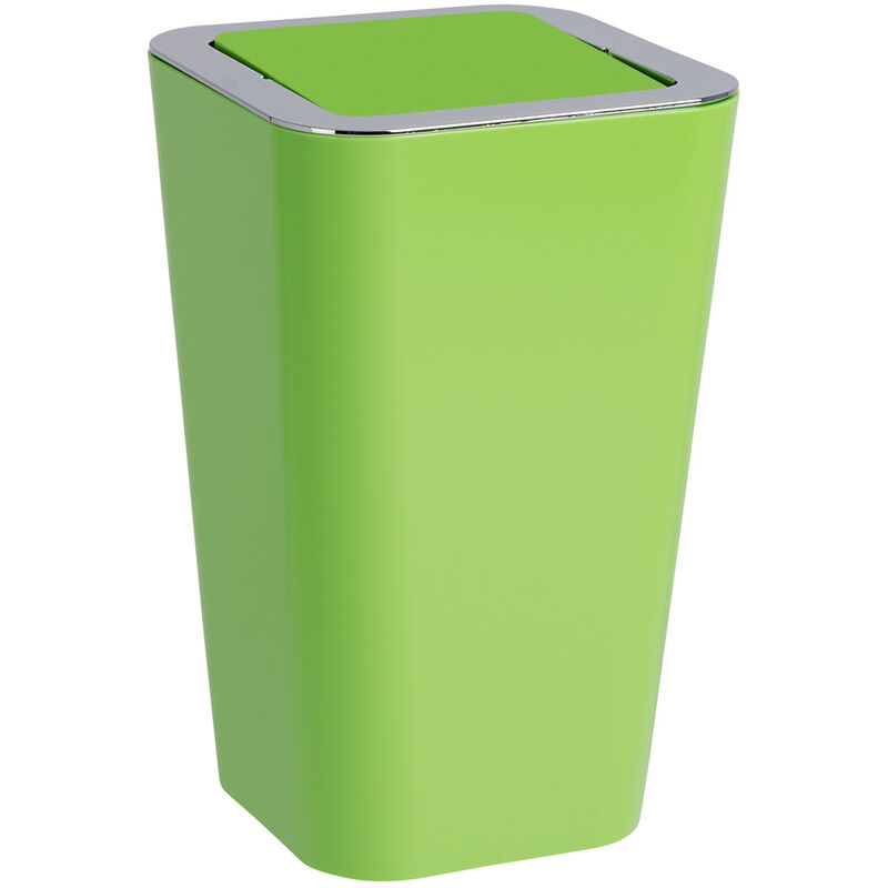 

Cubo de basura con tapa oscilante papelera baño cocina Candy verde 6 L - Wenko