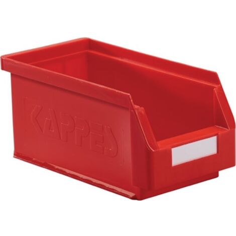Cubo de almacenaje L290xW140xH130mm PE rojo KAPPES