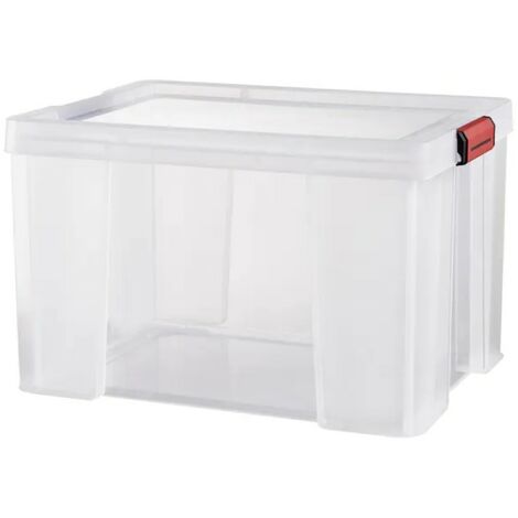 Cubo de almacenamiento de plástico Clip'n store An. 62,5 x P. 44 x Al. 35 cm, 75 l SUNDIS