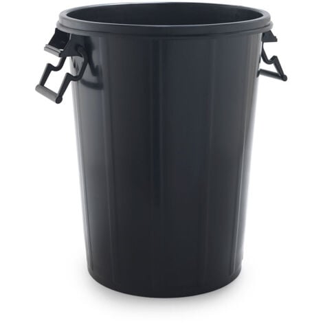 ULISES Cubo basura, 100L, negro, sin tapa Sb Berner 77287
