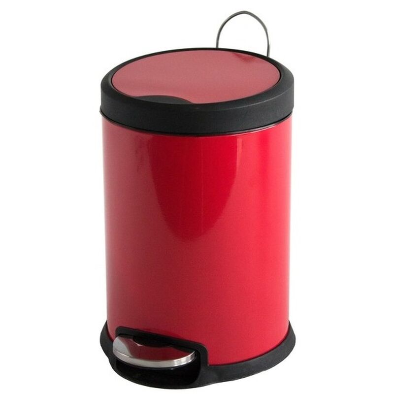 

Cubo de basura 12 Litros cierre lento, color Rojo . - MSV