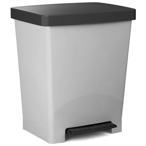 Cubo pedal 23 L. Millenium gris (33.5x30x39cm) Tatay