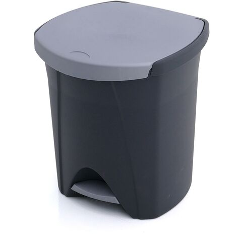 Cubo de basura 48L Plastiken Eco Negro