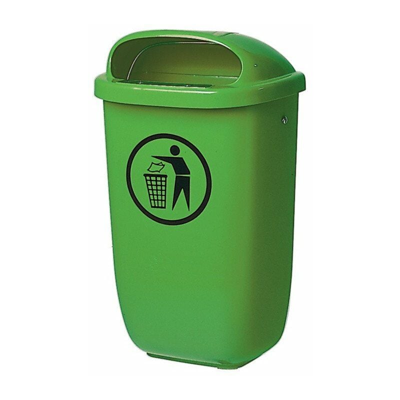 

Cubo de basura A650xL395xF250mm 50l verde SULO