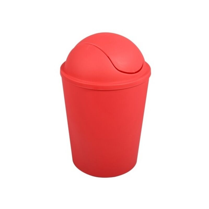 

M S V - MSV Bote de basura basculante PP AKO 5,5L Rojo - Rojo