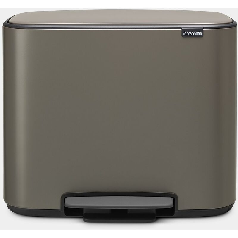 

Cubo de basura Brabantia Bo Pedal Bin Platinum 11+23L