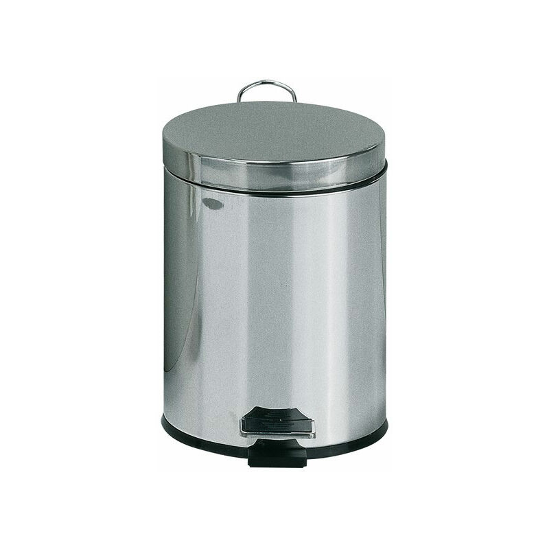 

Cubo de basura con pedal 5L cromo - Manillons Torrent