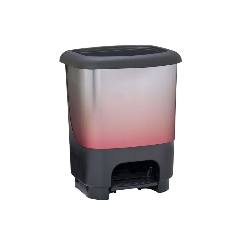 

Cubo de basura con pedal Class 10 litros en color cobre y negro metalizado